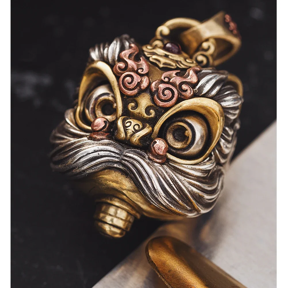 

EDC Lion Pendant Men's Chinese Style Mascot Pendant Adult Leisure and Entertainment Decompression Toy EDC Gadgets Desk Toy