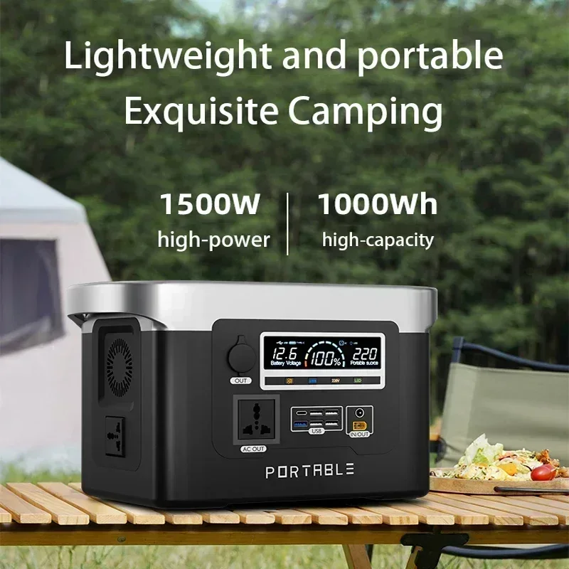 800W 40Ah-85Ah portable power bank, portable power station, outdoor emergency power supply for camping outdoor RV homes