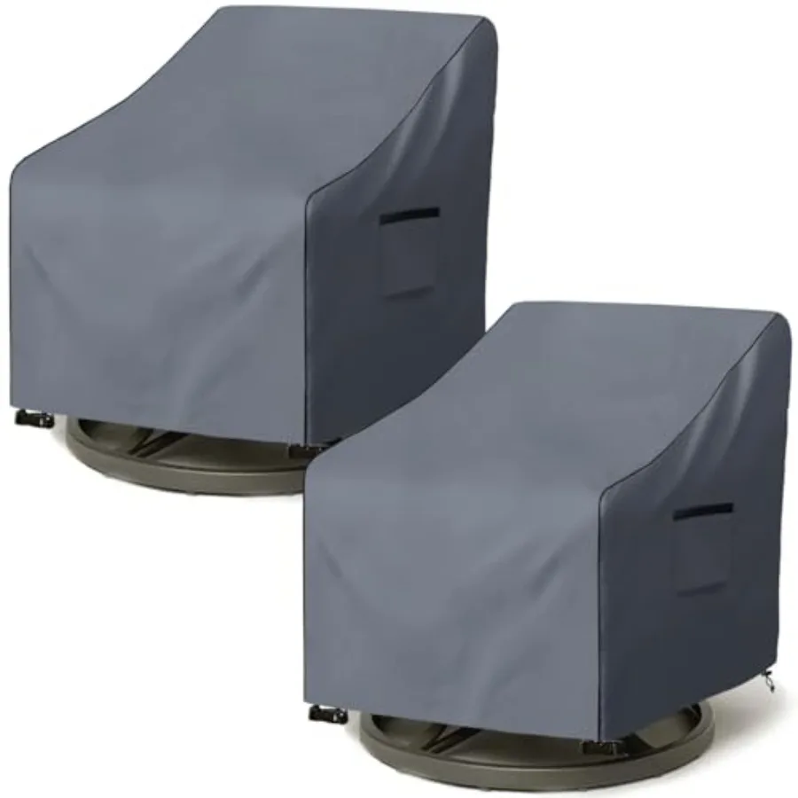 

Outdoor Swivel Chair Cover 2 Pack, 600D Heavy Duty 100% Waterproof Outdoor Chair Covers, Patio Furniture Covers for Swivel Pati