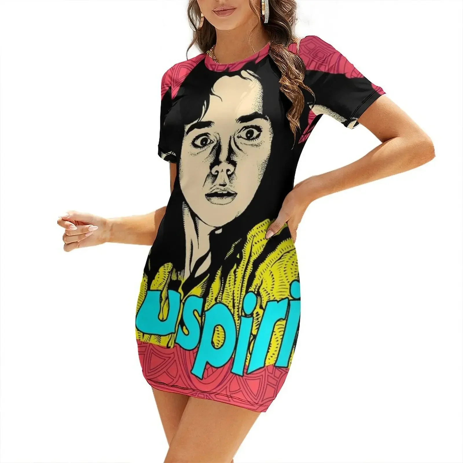 

Suspiria Films Short-Sleeved Dress summer dress woman 2026 clothing women summer 2026 Evening dresses elegant dresses plus sizes