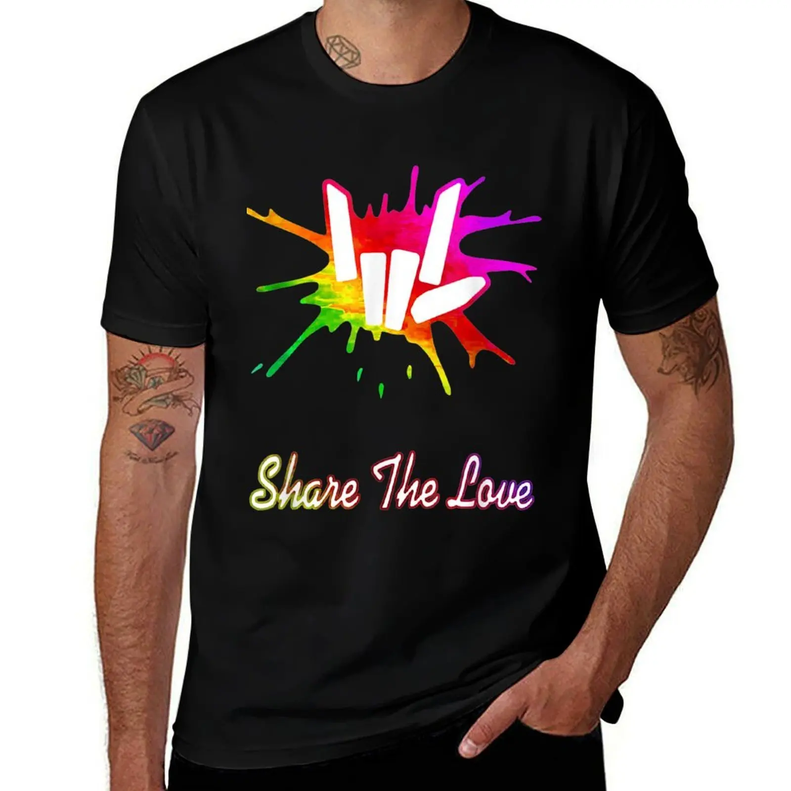 Share The Love for Boys and Girls T-Shirt Plus Size Comfort Fit Tee