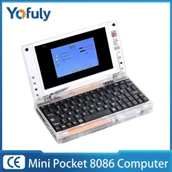 Portable Retro Laptop Pocket 8086 Mini Pocket 8086 with Windows3.0 Computer VGA Graphics Card Micro Computer for Various Games