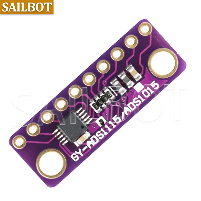 DC 2 -5V 4 CH ADS1115 Modulo ADC con microcontrollore Pro Gain Scheda amplificatore a 16 bit per Arduino I2C IIC ADC AVDD