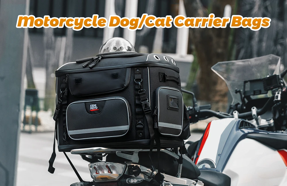 Motorrad-Haustiertaschen Hunde- und Katzen-Transporttasche für Street Glide Road King mit Beifahrersitz oder Gepäckträger Touring Trike Modelle – Detail 3