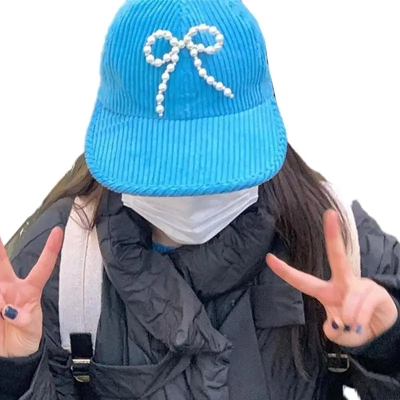 

L5YA Casual Baseball Hat Long Brim Adjustable Baseball Cap Lady Fashion Accessories