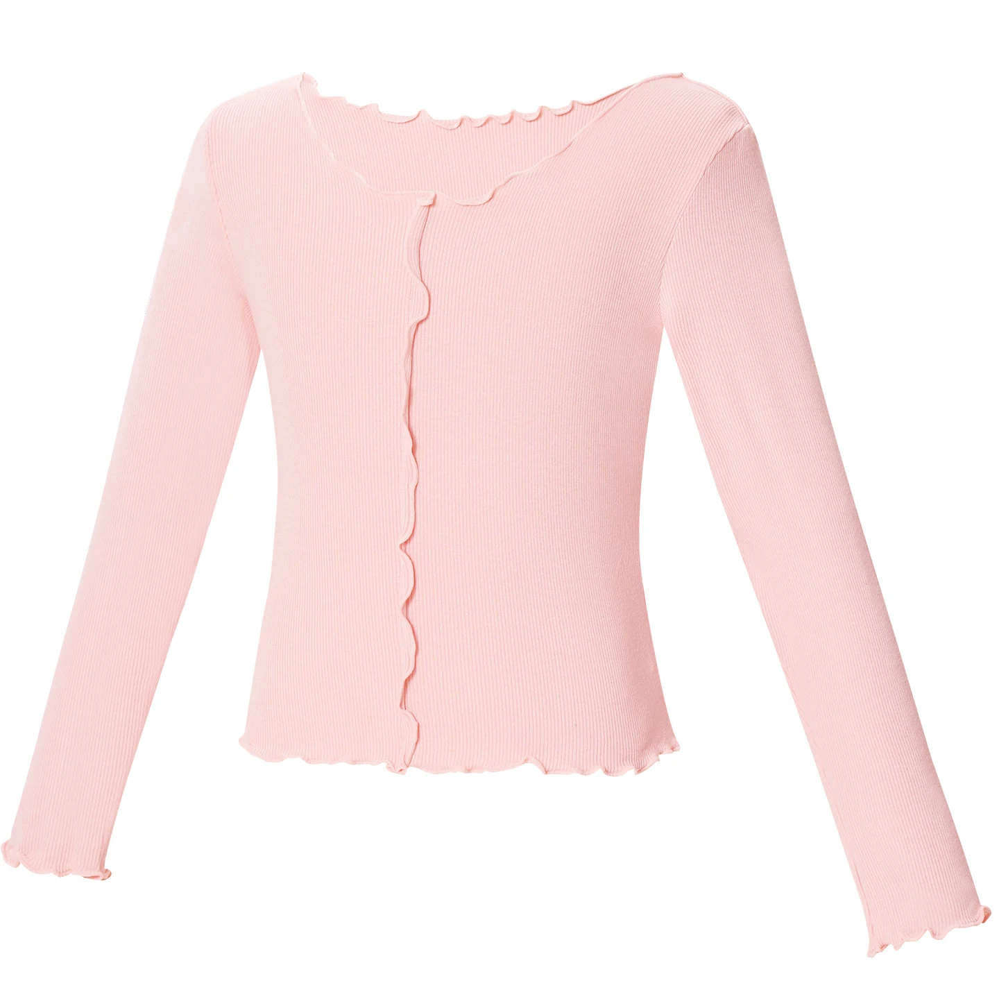 เสื้อเต้นรำสำหรับเด็กผู้หญิง แขนยาว เสื้อเต้นบัลเล่ต์ เสื้อคอระบายสำหรับเด็ก เสื้อเต้นบัลเล่ต์ ชุดเต้นรำสำหรับเด็กผู้หญิง ชุดเต้นรำ