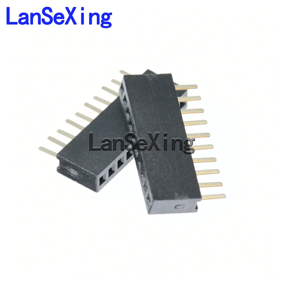 1.27mm spacing, single row direct insertion female 1.27 1 * 10P plastic height 4.3mm 10P environmentally friendly gold plating