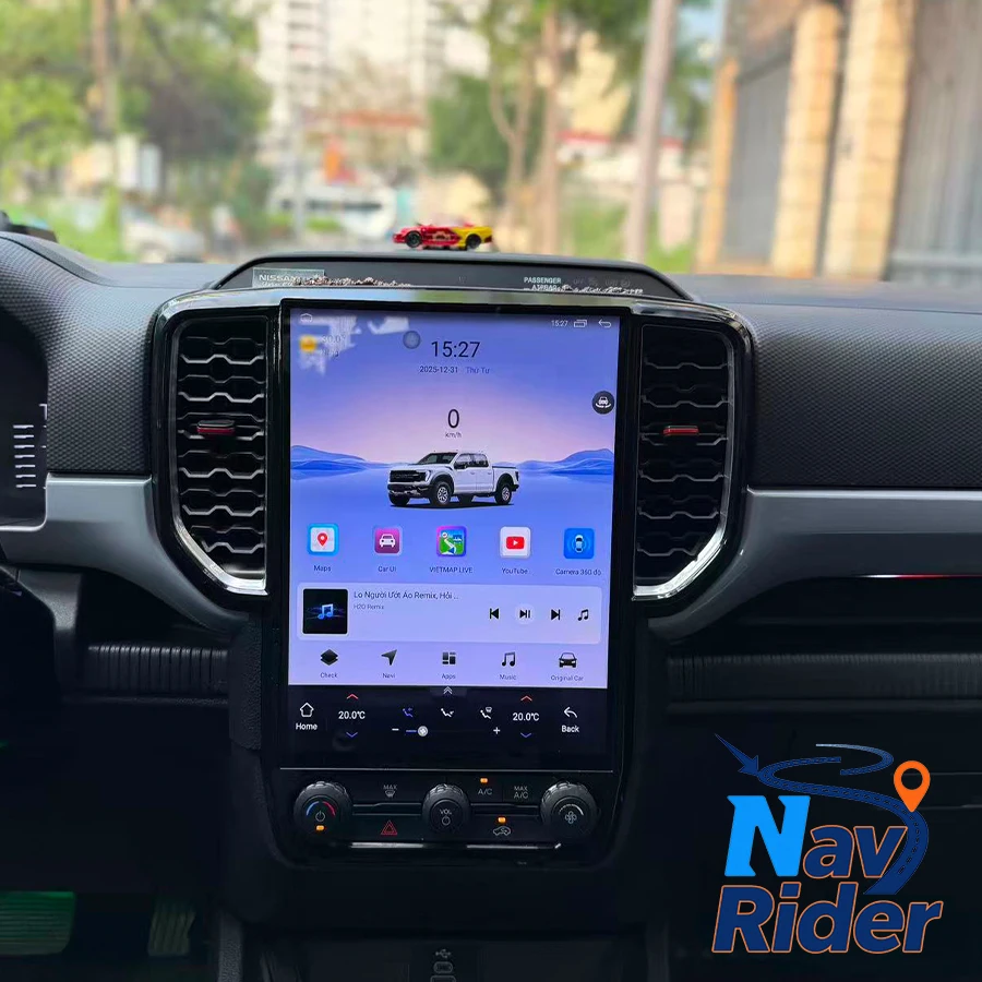 

Двойная система, мультимедийное видео, автомобильное стерео радио, GPS-навигация, Android Auto Carplay, 12,1-дюймовый экранный плеер для Ford Ranger 2022-2025