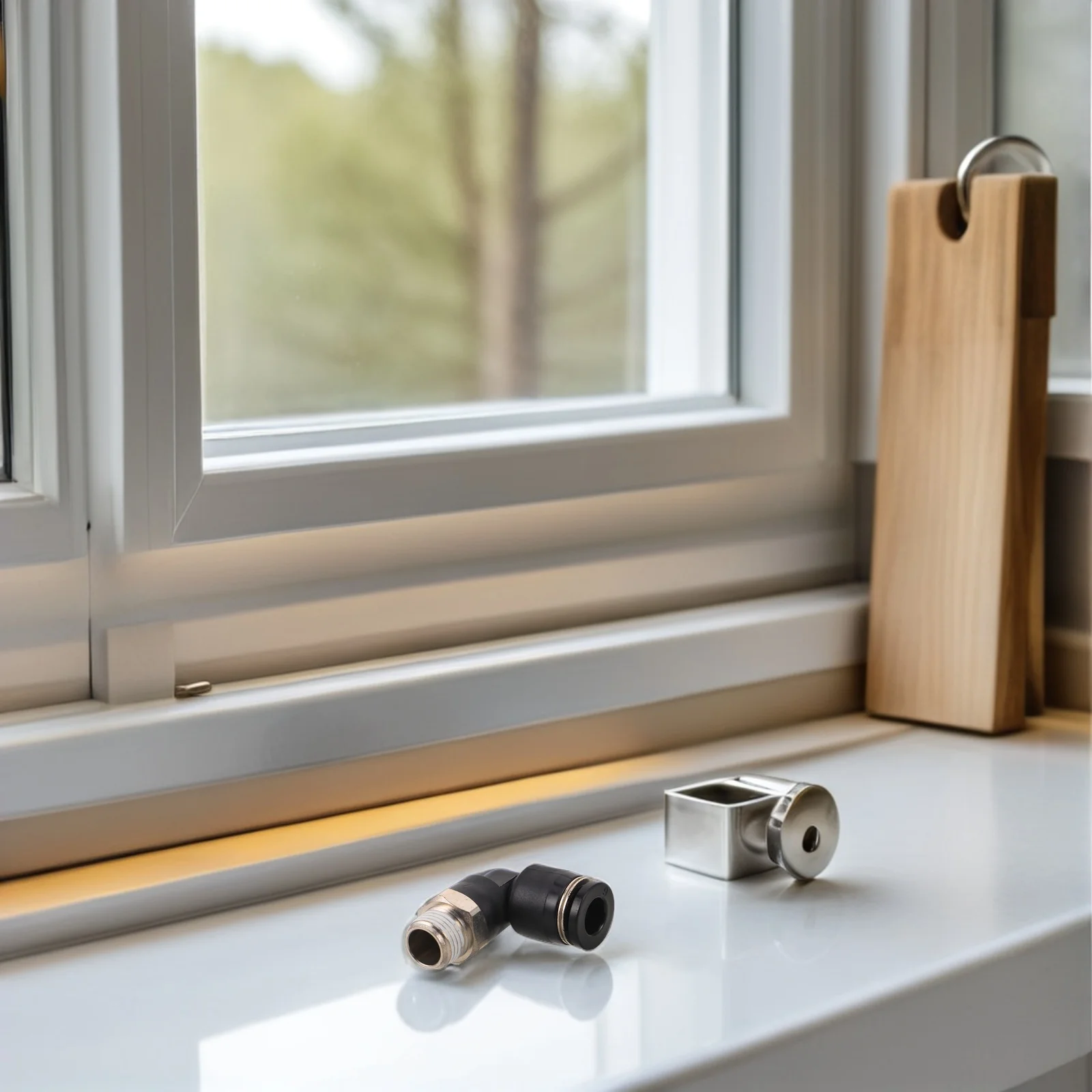 

8mm Pneumatic Quick Coupling Stainless Steel Connector for Air Compressor Hose Fast Assembly Industrial Equipment Replacement