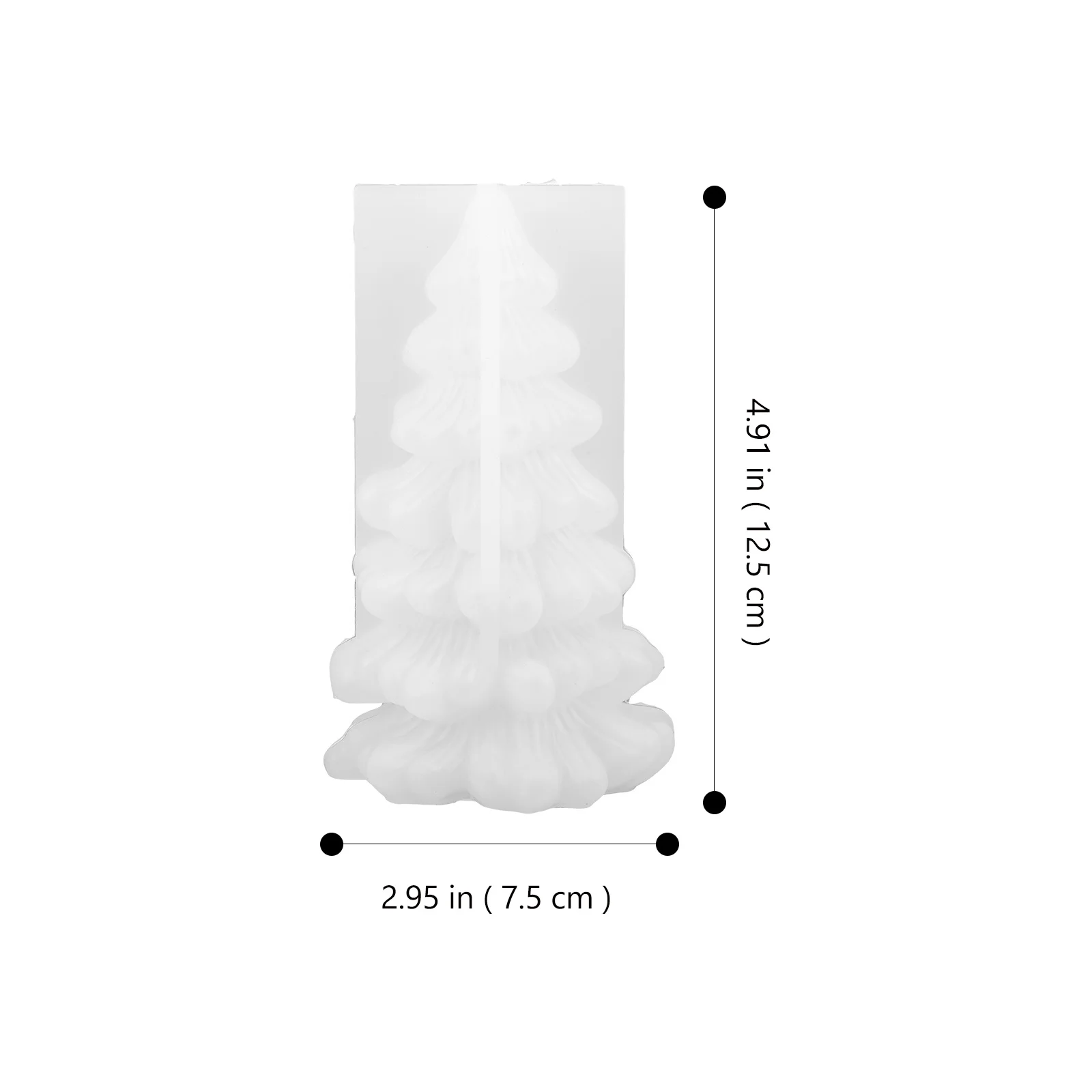 

Silicone Christmas Tree Mold Flexible Easy Demould for DIY Scented Making Decorative Mold Silicone Molds for Soap
