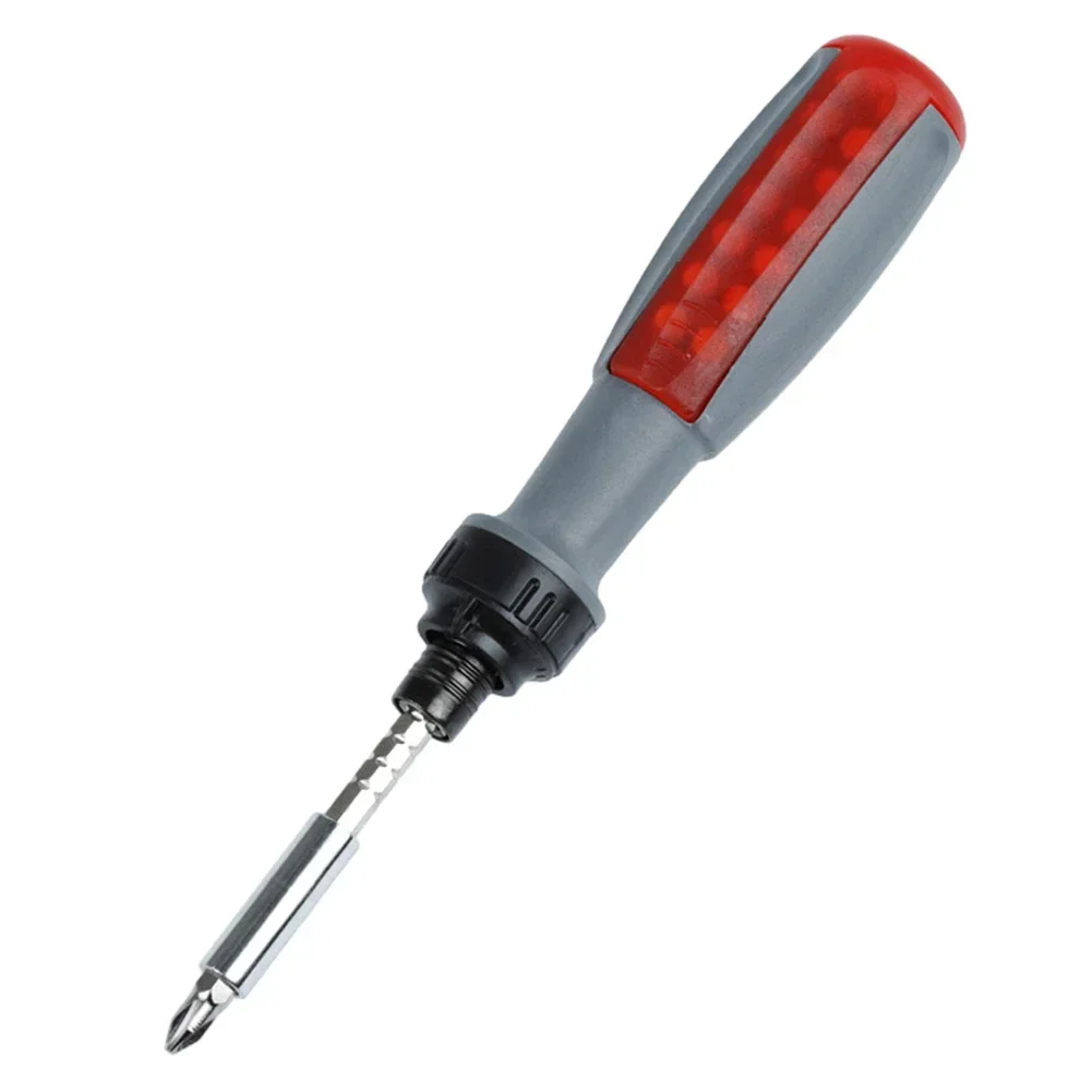 Ergonomic Ratchet Screwdriver Set with Forward & Reverse Adjustment 15 Telescopic Pieces for Household Tool Repairs