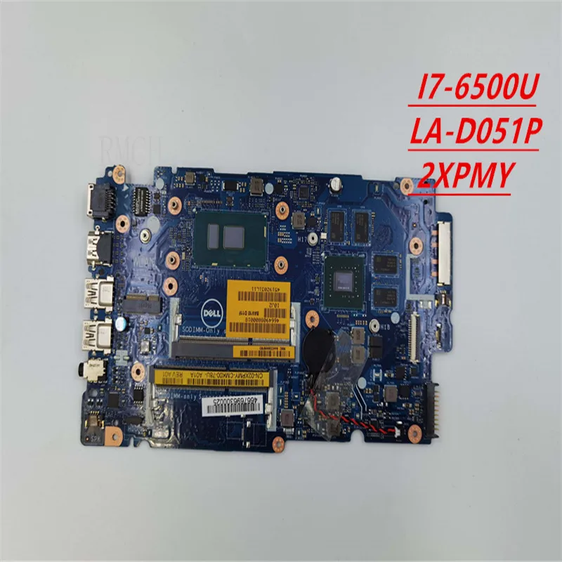 LA-D051P Voor Dell Inspiron5557 Moederbord I7 5457-6500-U LA-D051P 2 Xpmy Onafhankelijk