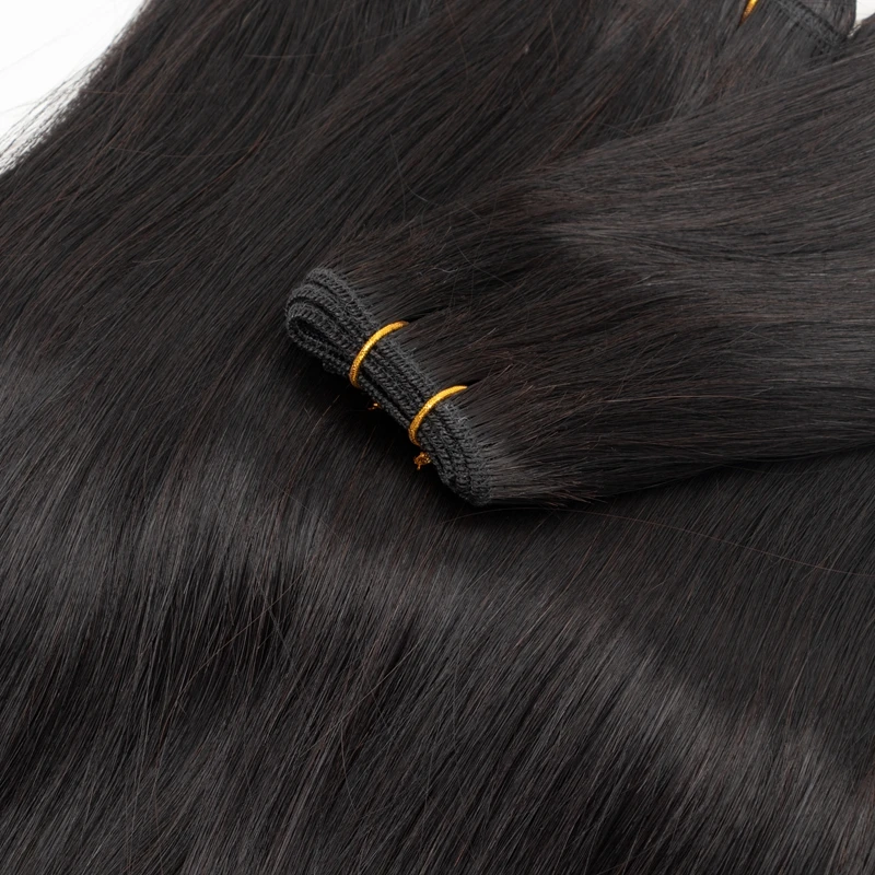 1B# Natural Black Hair Bundles Real Natural Human Hair Extensions 12 16 20 24 inch 50g/pack Soft Weft With DIY Tools