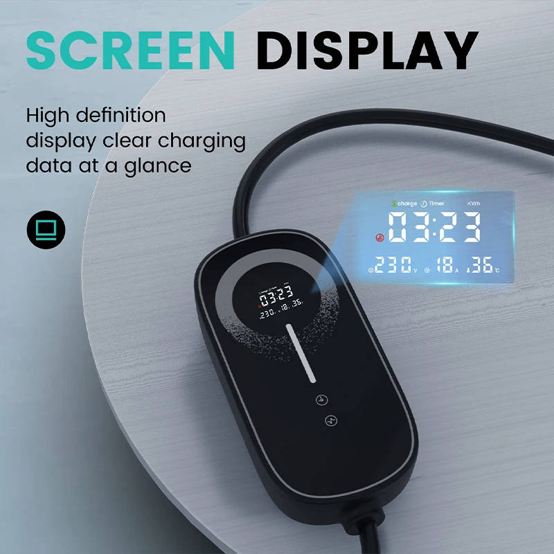 

Portable Charging Gun 3.5/7kW European Standard Type 2 Onboard Charger 16/32A