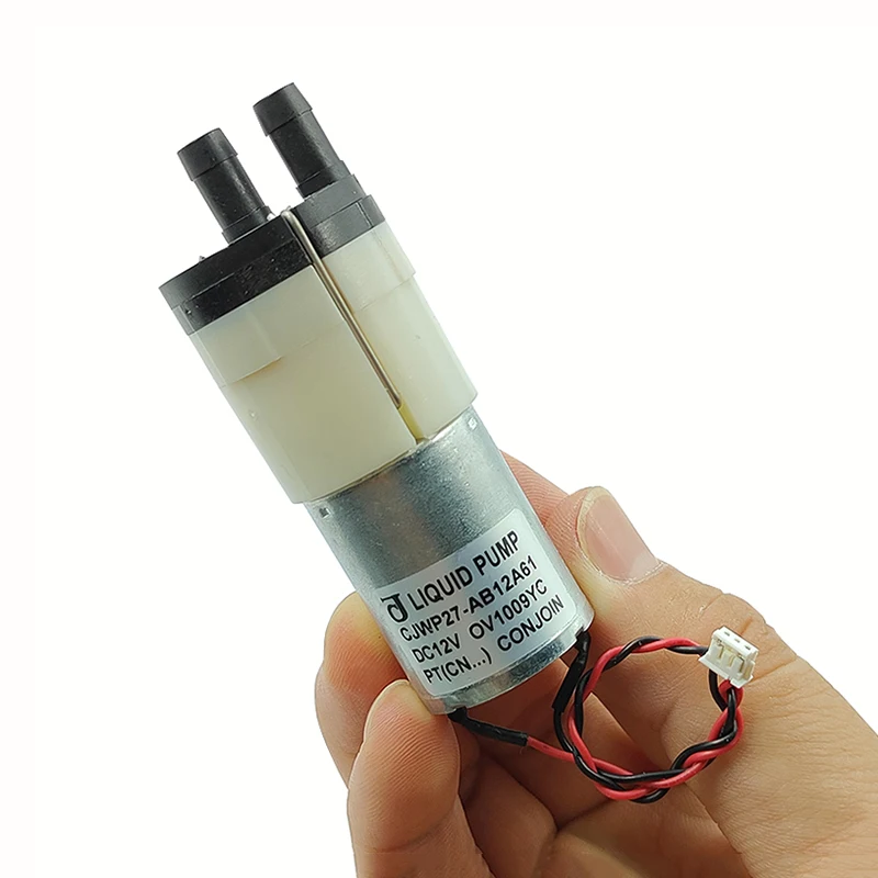 

CJWP27-AB12A61 DC 12V Малый мини-мотор 370, диафрагменный насос для жидкостей, самовсасывающий водяной насос для роботов-пылесосов и бытовых очистителей