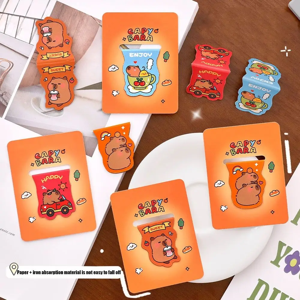 Kawaii Capybara Metal Bookmark Exquisite Durable Cartoon Book Clip Portable Multifunction Book Page Holder Student