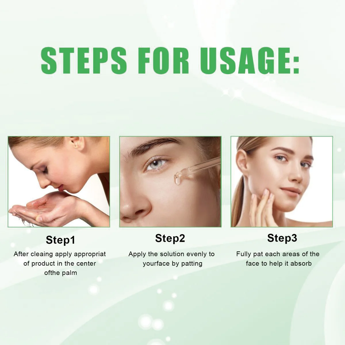 Moisturizing and replenishing deep sea algae essence kelp varech serum brightens skin tone