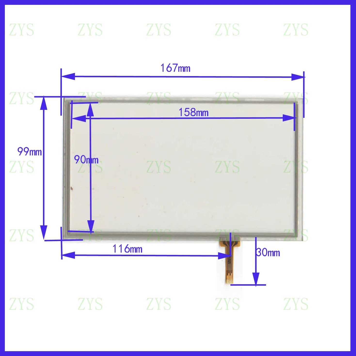 

ZhiYuSun 167*99inch touchscreens 167mm*99mm touchsensor glass 4lines used cad DVD video