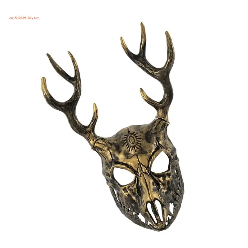 Antler Mask Masquerade Mask Halloween Party Mask Deer Head Mask for Cosplay