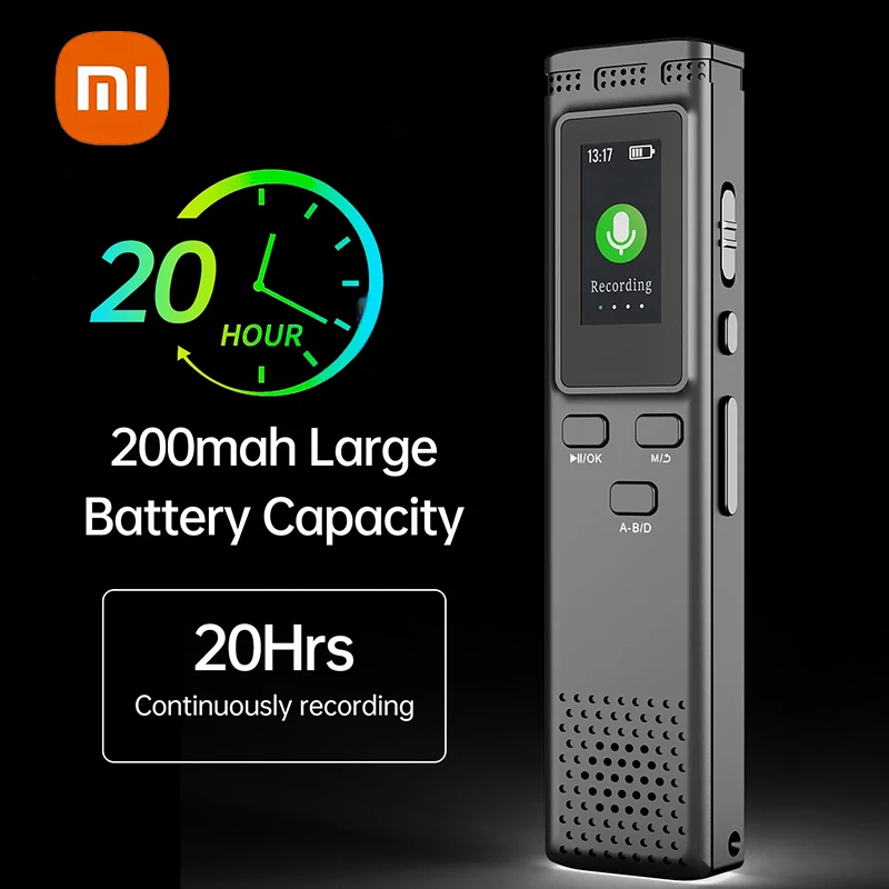 

Xiaomi Smart Digital Voice Recorder High Definition Noise Reduction Mp3 Player Business Meeting Training Recorder 64GB 288hrs