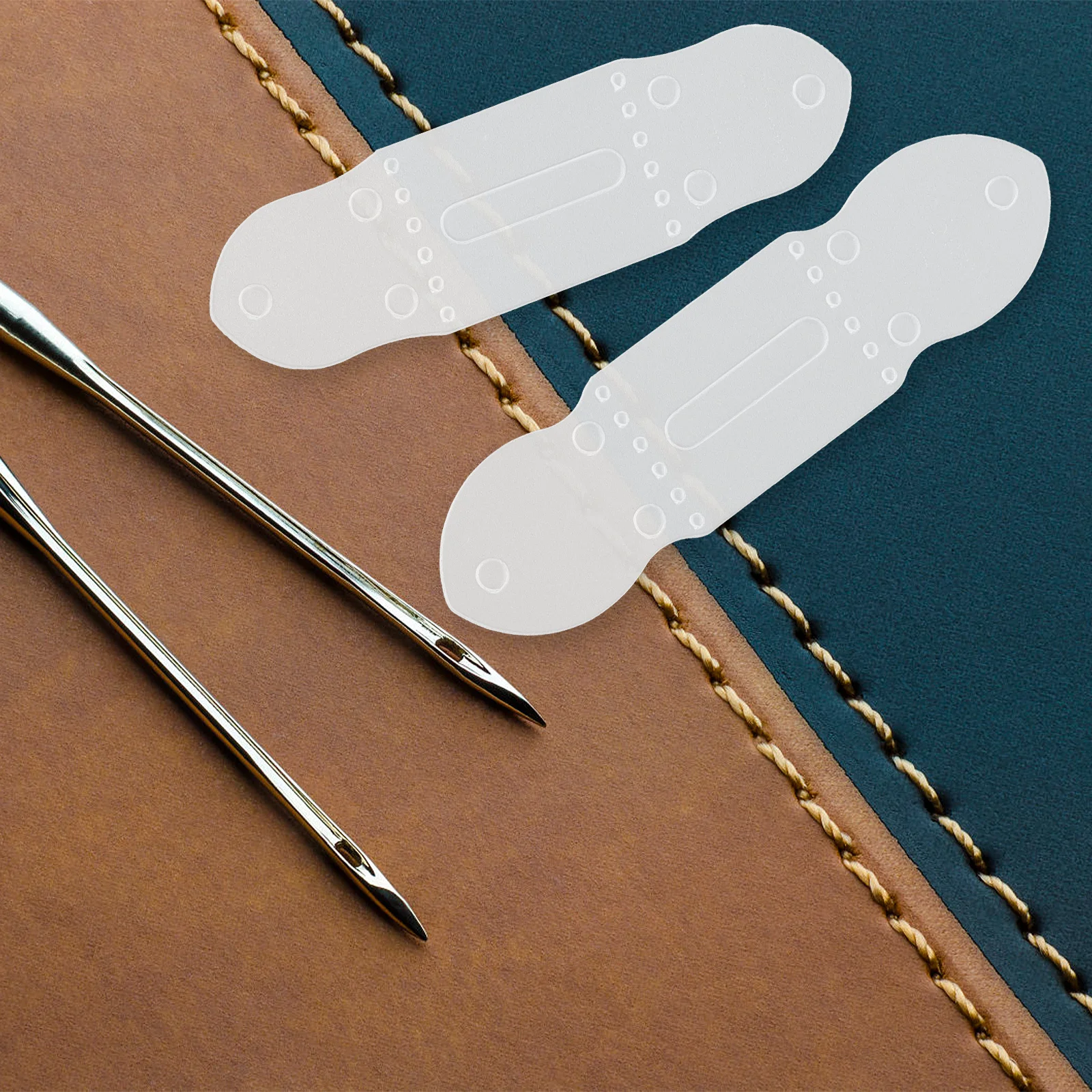 

6Pcs Belt Buckle Hole Template High Quality Punching Mold Smooth Surface for DIY Crafting Projects