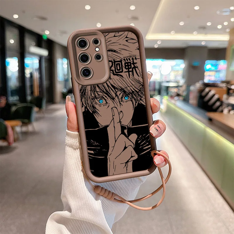 Etui na telefon Jujutsu Kaisen Art Eyes Ladder Rope do Samsung A25 15 73 71 54 53 52 51 50 34 33 32 31 30 24 23 22 21 20 S Funda