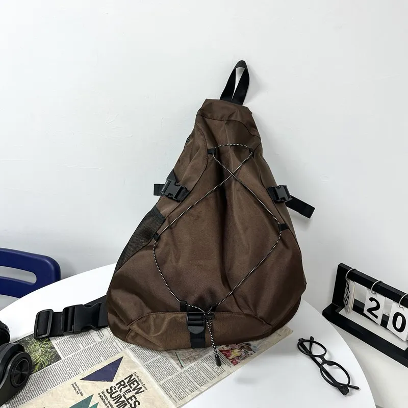 

Мужская и женская сумка через плечо, большая вместительная функциональная нагрудная сумка, сумка-мессенджер на шнурке, повседневный рюкзак, дорожная сумка на плечо