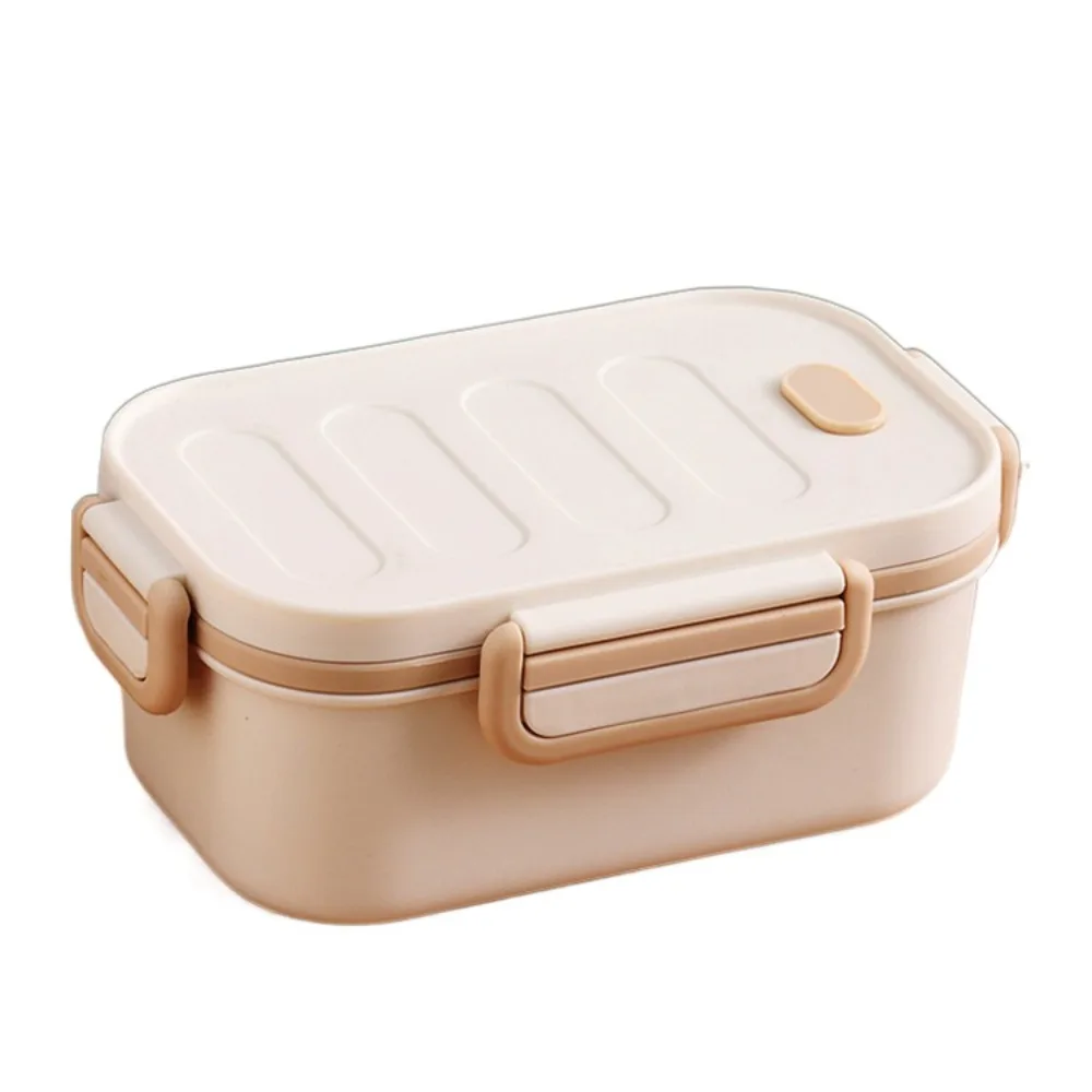 

Two-Compartment Double-Layer Lunch Box Microwavable Eco-Friendly Divided Lunch Box Portable Simple Food Storage Containers Home