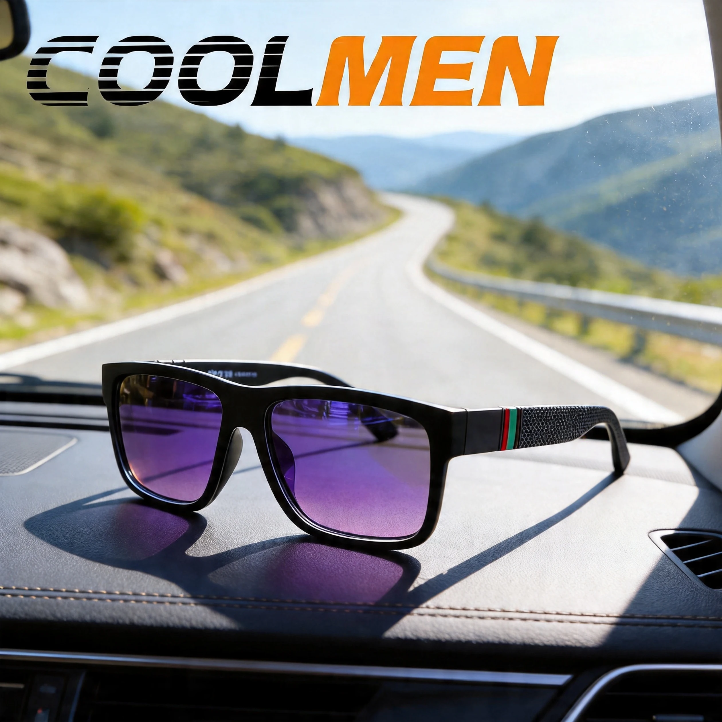 

COOLMEN Polarized Fishing Sunglasses For Men Baseball Cycling Driving Running UV400 Outdoor Sports Sunglasses 612