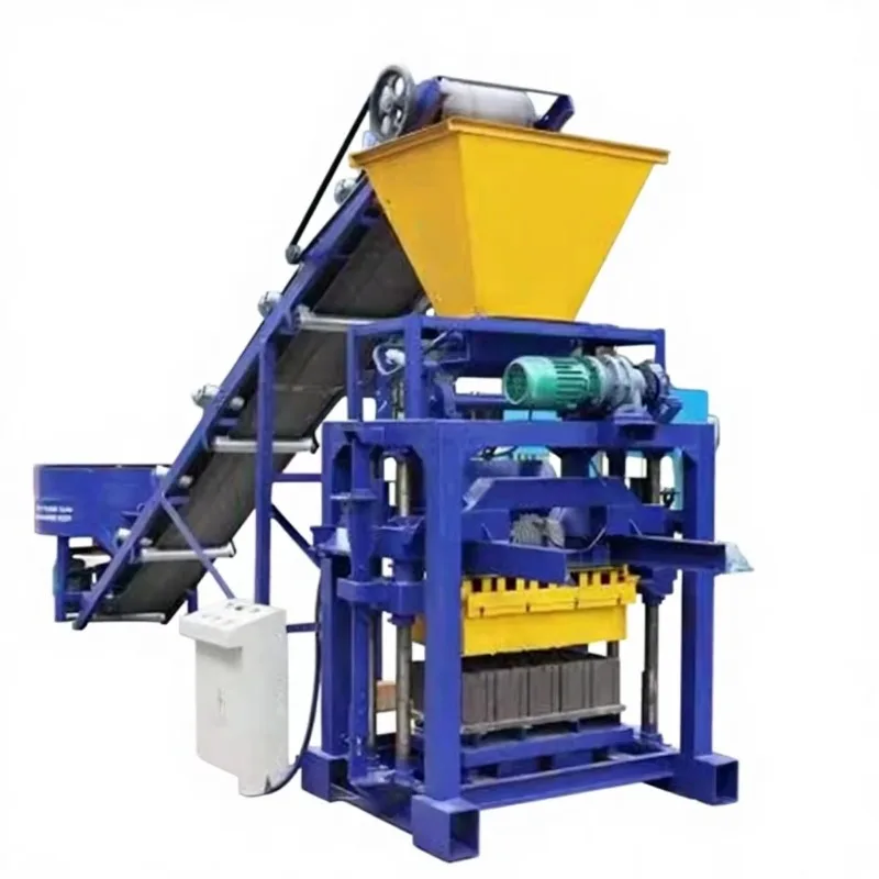 Customized Concrete Semi-automatic Brick Making Machine QT4-24 Hollow Paving Block Machine Construction Machinery Brick Making M