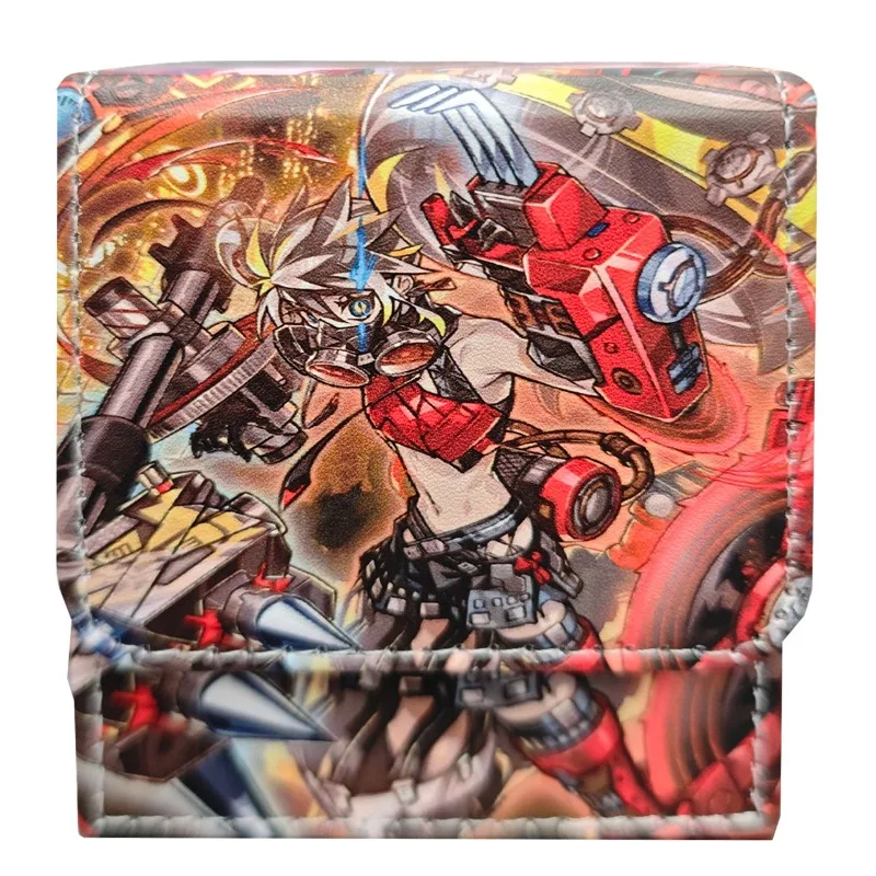 

Ю-Ги-О! Магнитный кожаный органайзер для карт DIY Kewl Tune Mix, большой емкости, с аниме-дизайном, для хранения игровых карт Kewl Tune Clip Board Game