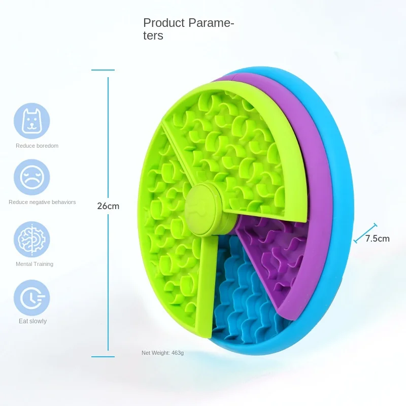 3 Layers Slow Feeder Puzzle Dog Bowls Assemble Slow Eating Bowl for Dogs Non-slip Interactive Dog Puzzle Game