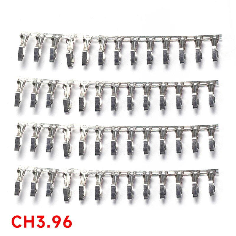 50pcs CH3.96 Reed Terminal Cold Head Female Pin Connector 3.96MM Wire Cable Housing for Electronic Components