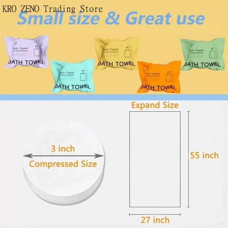 🔝70x140CM Thickened Compressed Disposable Bath Towel Large Quick-Drying Travel Essential Must-Have✨