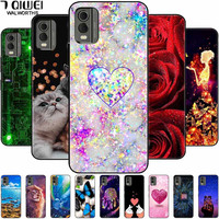 For Nokia C32 C210 Case C 210 Soft Black Bumpers Cool Fashion TPU Coque for Nokia C210 C 32 Cat Lion Funda for NokiaC32 Bag