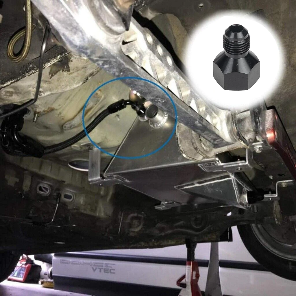 Two-Piece Set AN12/AN8 Female to AN10/AN6 Male Durable StrongReducer Fitting Fuel Oil Cooler Bulkhead Adapter Aluminum Alloy