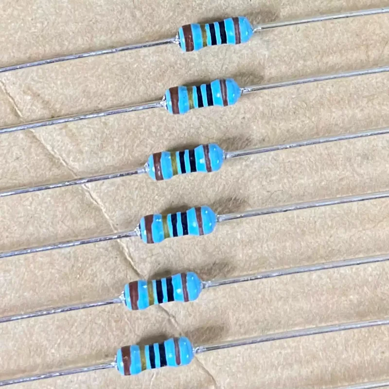 10-100pcs MR1/4TB10F 10R 10 ohms 1/4W 1% imported metal film resistor