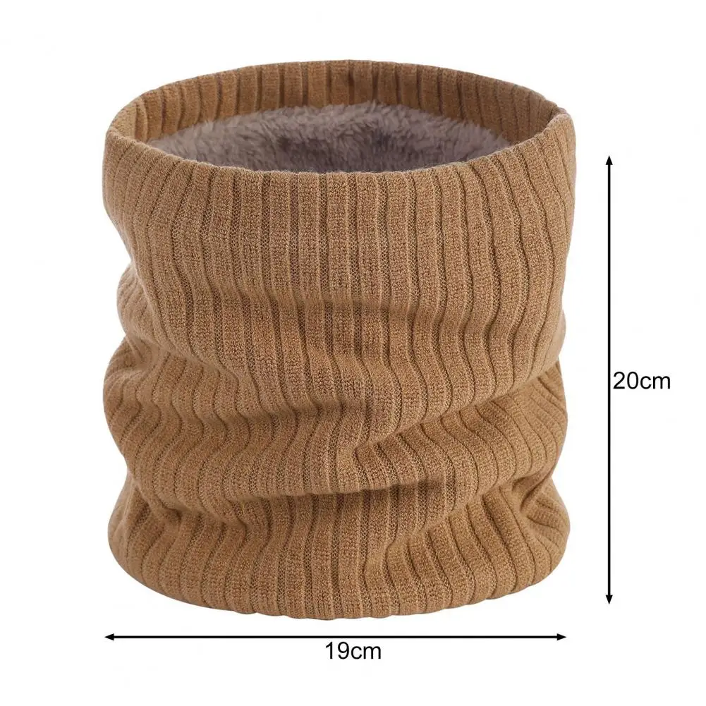 Unsiex Cycling Neck Wrap Neck Warmer Knitted Plush Lining Warm Windproof Outdoor Circle Ski Climbing Scarf Neck Scarves