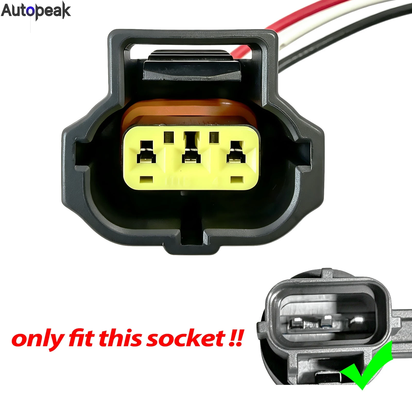3-Way Crankshaft Pulse Speed Sensor Repair Plug Connector Lead Loom For Ford Fiesta V VI Focus I II Mondeo C-Max Transit Tourneo