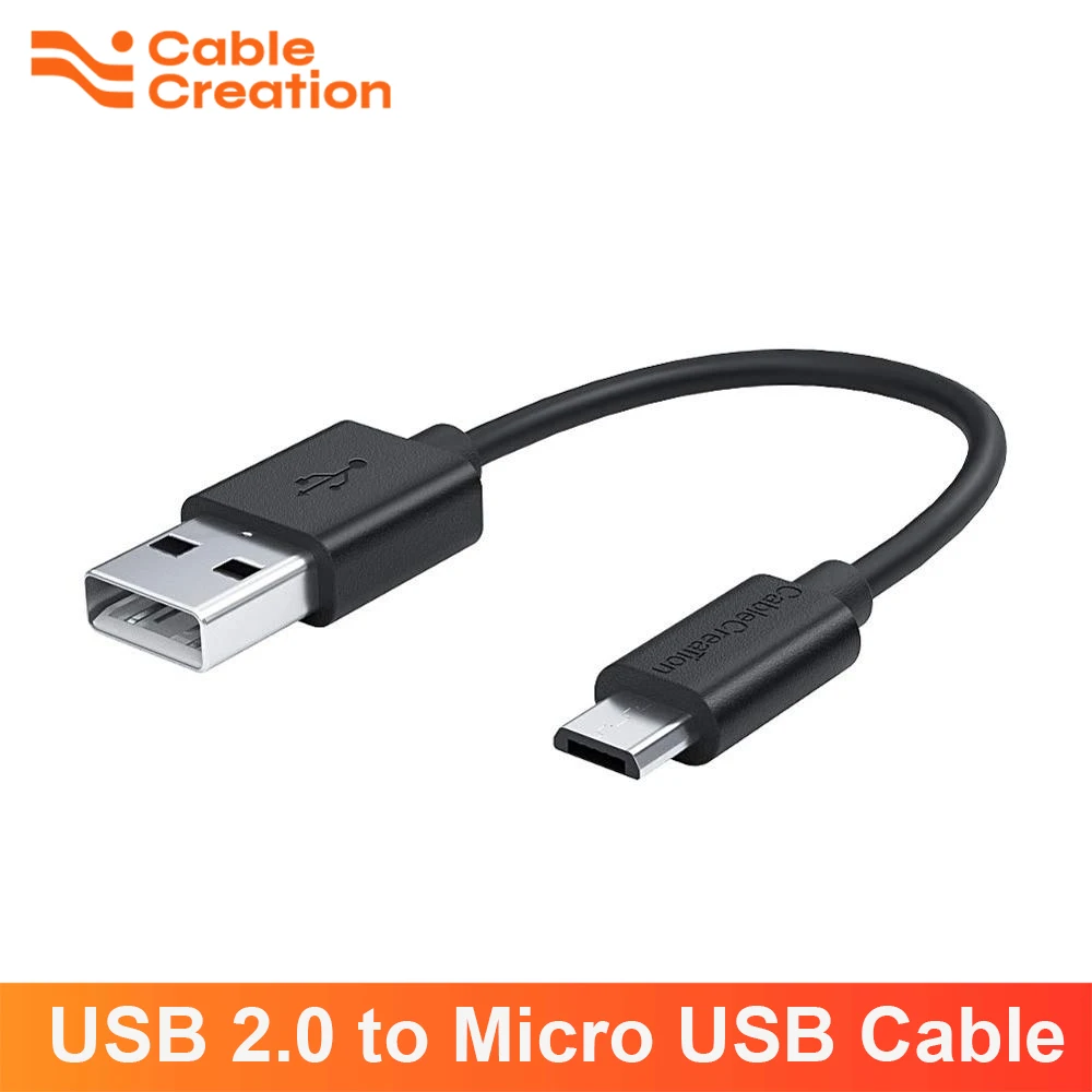 

CableCreation Short Micro USB Cable USB 2.0 to Micro USB 24 AWG Fast Charger Cable For USB Samsung TV Stick PS4 Power Bank Phone