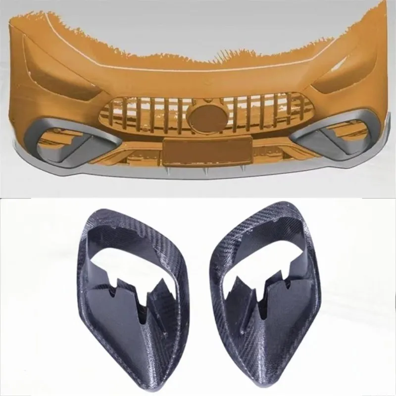 

Для Mercedes Benz GT53 GT50 2022-2025 настоящее углеродное волокно воздухозаборник 4MATIC + 4WD версия спойлер сплиттер автомобильные аксессуары обвес комплект