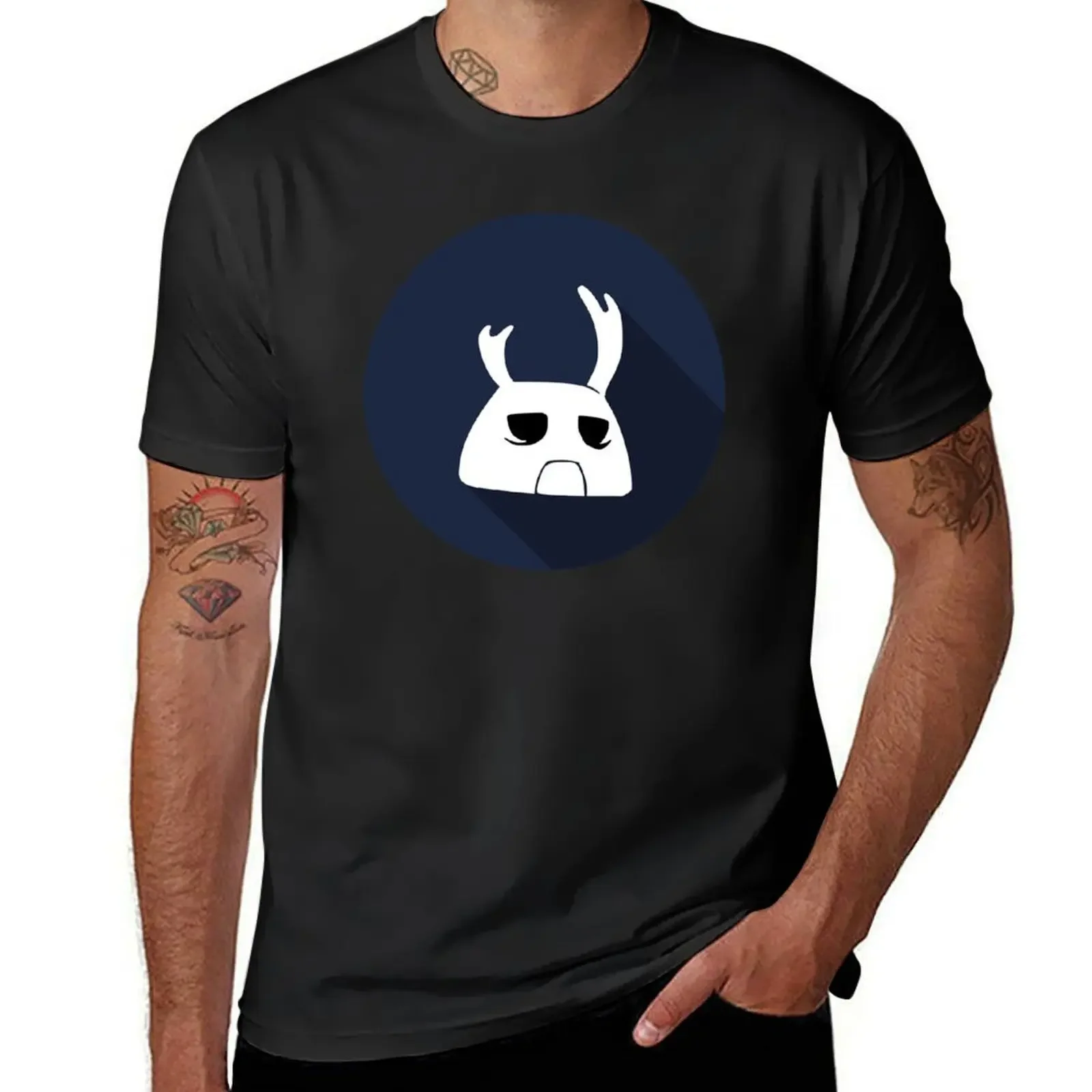 Hollow Knight - Almighty Zote Flat Icon T-Shirt graphic shirts sweat heavyweights Men's clothing