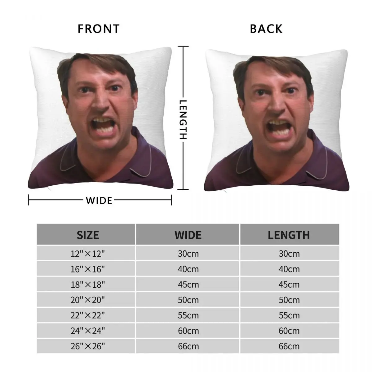 Peep Show Mark Corrigan Christmas Square Pillowcase Polyester Linen Velvet Pattern Throw Pillow Case Room Cushion Cover 18