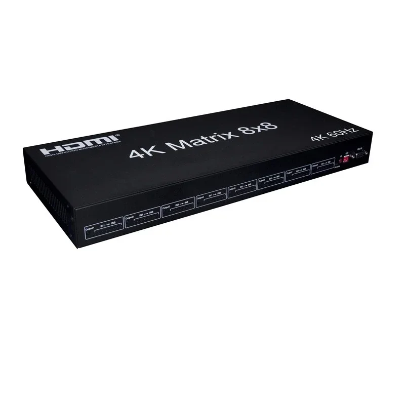 Ultra HD 4k 60Hz Matrix HDMI Switch 8x8 HDMI Matrix 8 In 8 Out Splitter with EDID RS232 Switcher Adapter PC Host To TV / Monitor