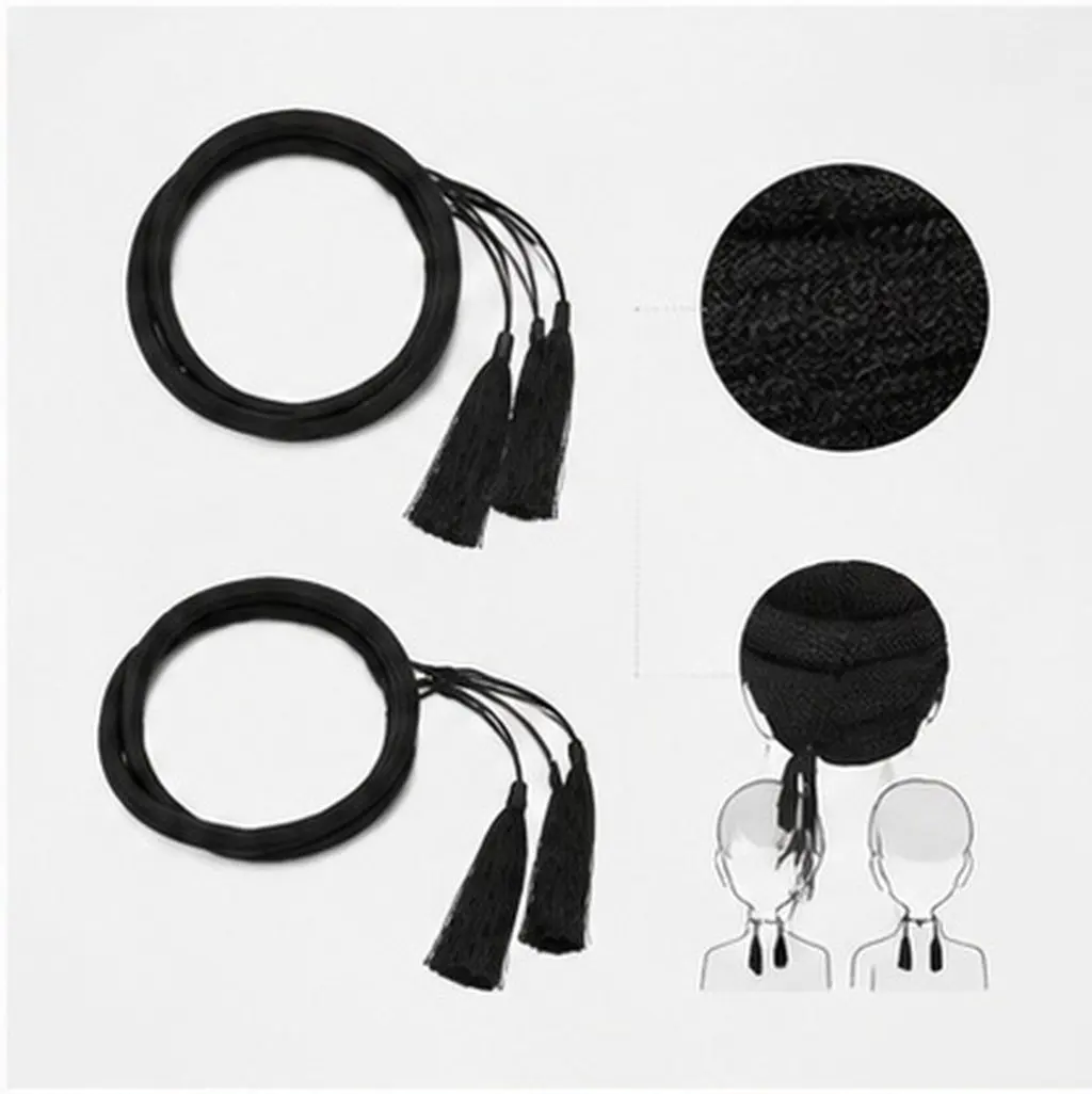 Arab Head Scarf Rope for Men Skin Friendly Polyester Headband Scarf with Tassel Wide Adjustable Fit Cosplay Masquerade Carnival