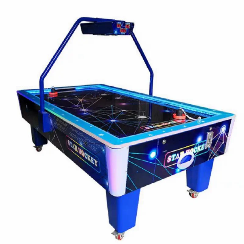 Electronic Air Hockey Table Shopping Malls Game Center Amusement Park Equipment Adults Kids Token Coin Operated Arcade Machine