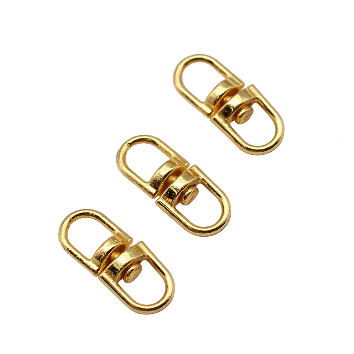 50pcs Metal buckle rotating connecting ring keychain accessory cute Jewellery