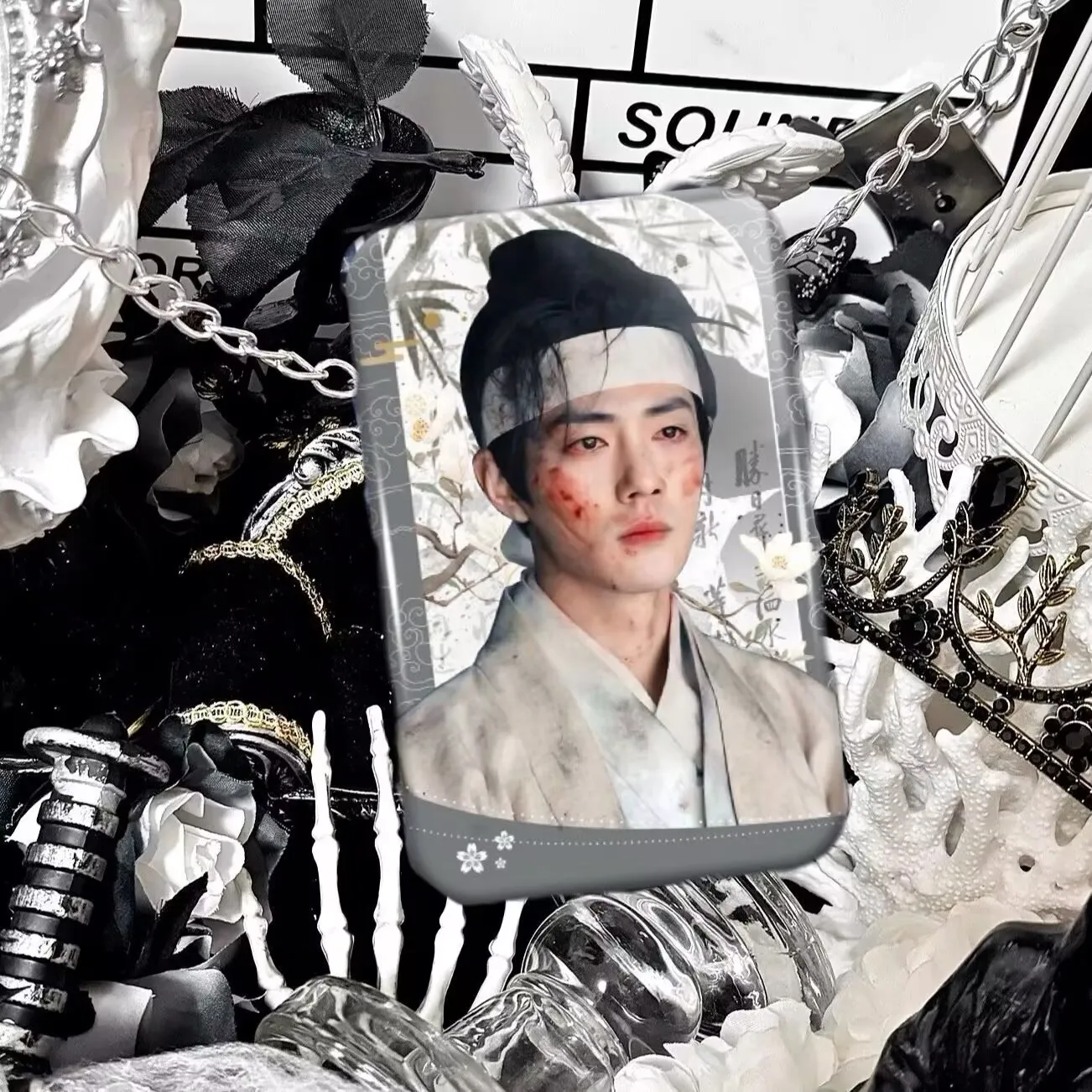 

diy finished pendant with the same appearance and level as the square badge around Xiao Zhan Ba Ji's "Tibetan Sea Legend" Zhi Nu