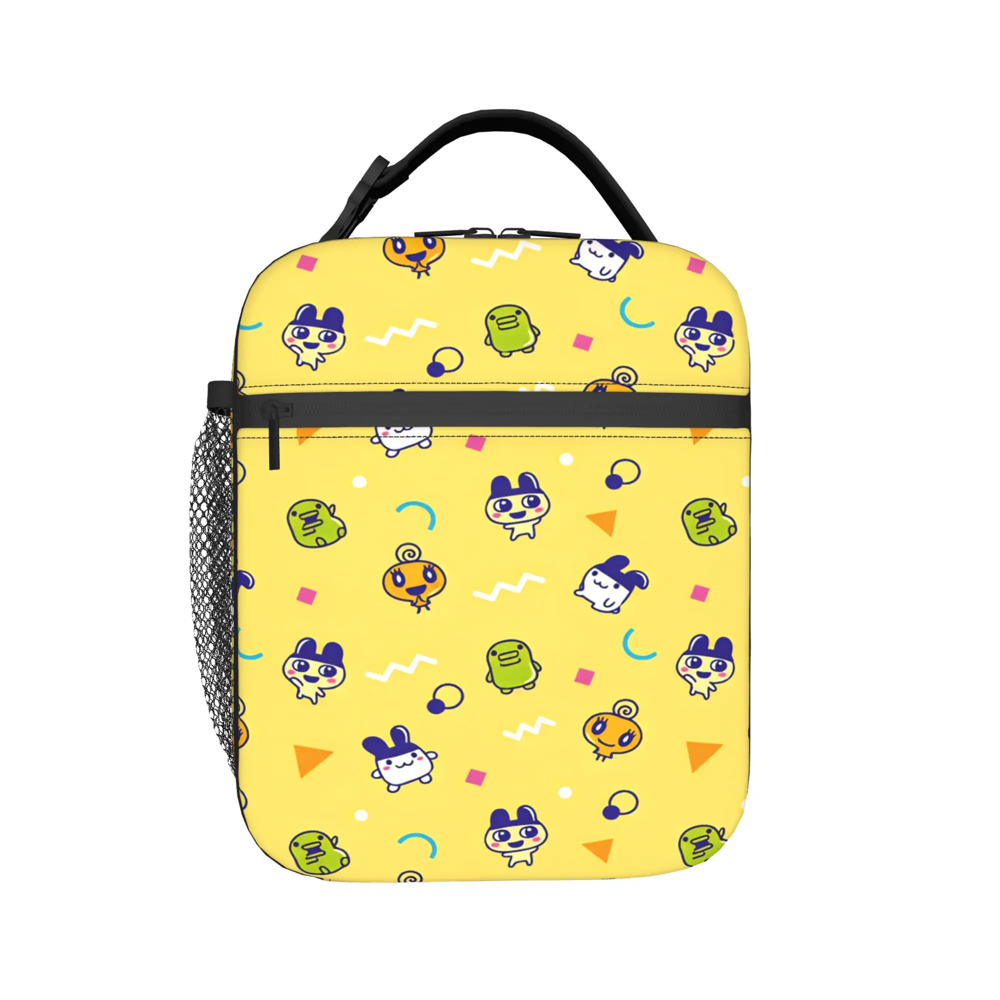 

Tamagotchi Lunch Bag Outdoor Picnic Lunch Box For Child Leisure Print Thermal Tote Handbags Waterproof Portable Cooler Bag