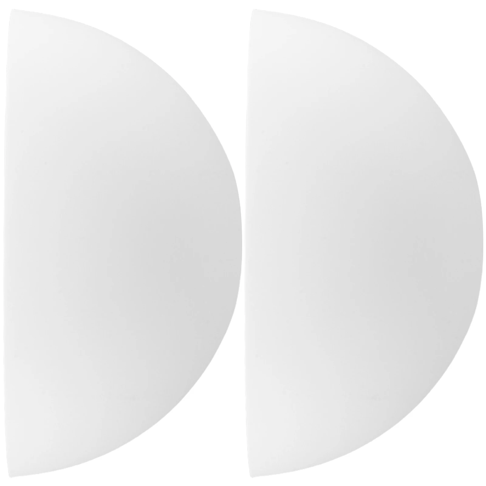 

2Pcs White Plastic Semicircular Mushroom Lampshade Elegant Durable Light Fixture Cover For Chandelier Wall Sconce Decor
